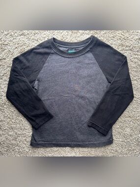 Garanimals Toddler Boys Gray & Black Raglan Long Sleeve Tee Size 3T